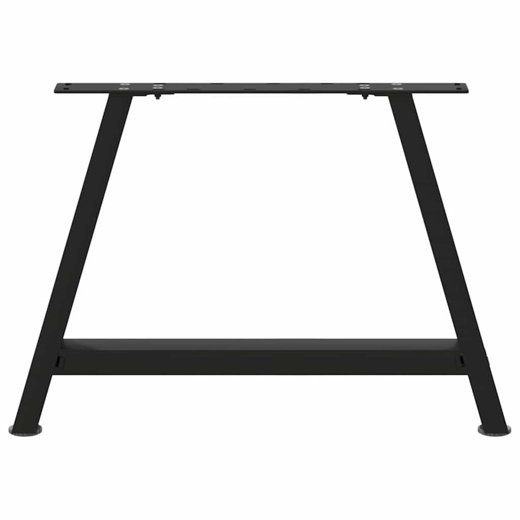 Pieds de table basse en forme de A, 2 pièces, noir, 70 x (42-43) cm, acier - XIOS