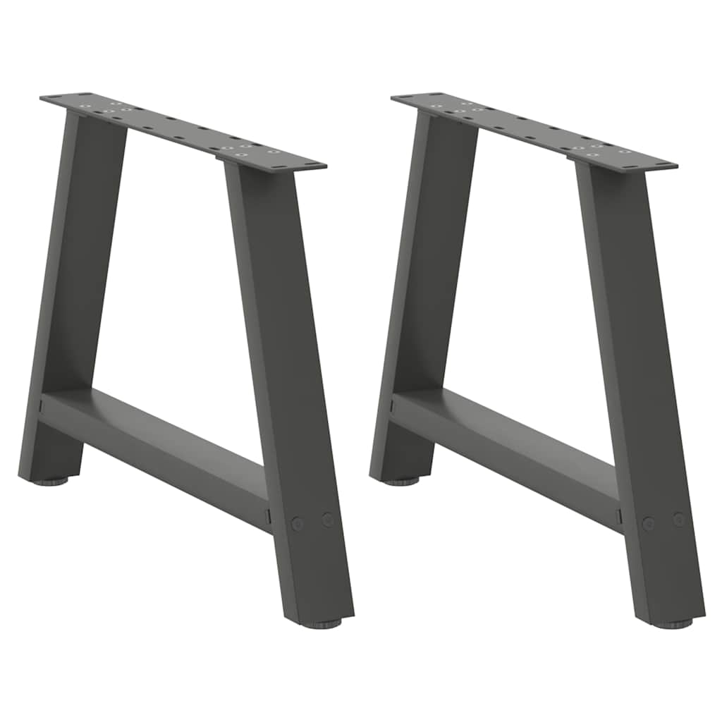 Pieds de table basse en forme de A 2 pièces Anthracite 70 x (42-43) cm Acier - XIOS