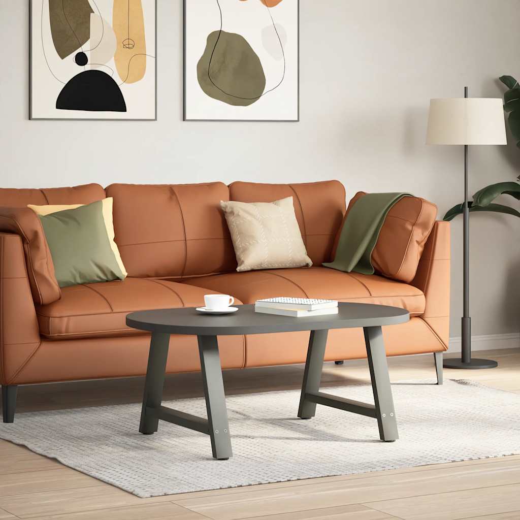 Pieds de table basse en forme de A 2 pièces Anthracite 70 x (42-43) cm Acier - XIOS