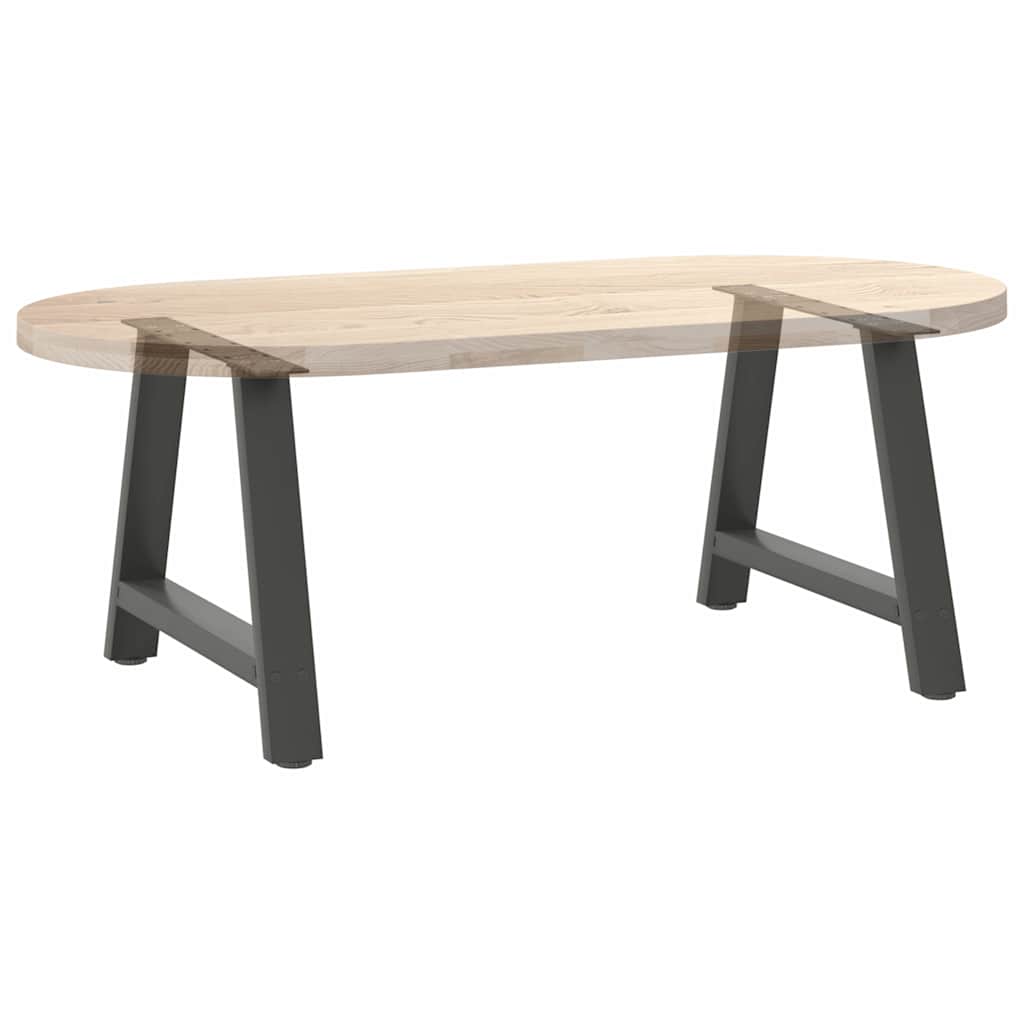 Pieds de table basse en forme de A 2 pièces Anthracite 70 x (42-43) cm Acier - XIOS