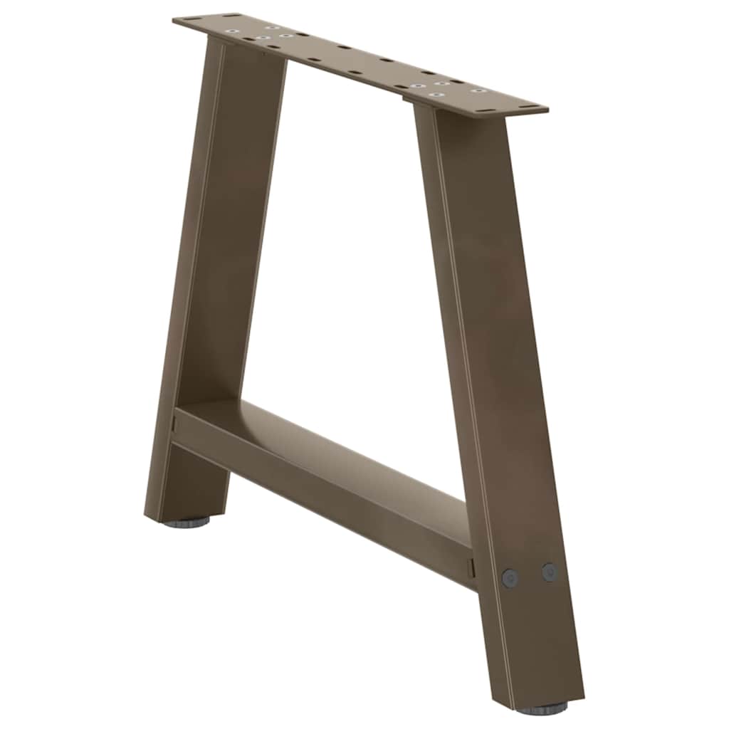 Pieds de table basse en forme de A, 2 pièces, 70 x (42-43) cm, acier - XIOS