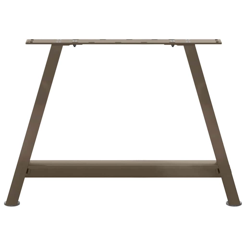 Pieds de table basse en forme de A, 2 pièces, 70 x (42-43) cm, acier - XIOS