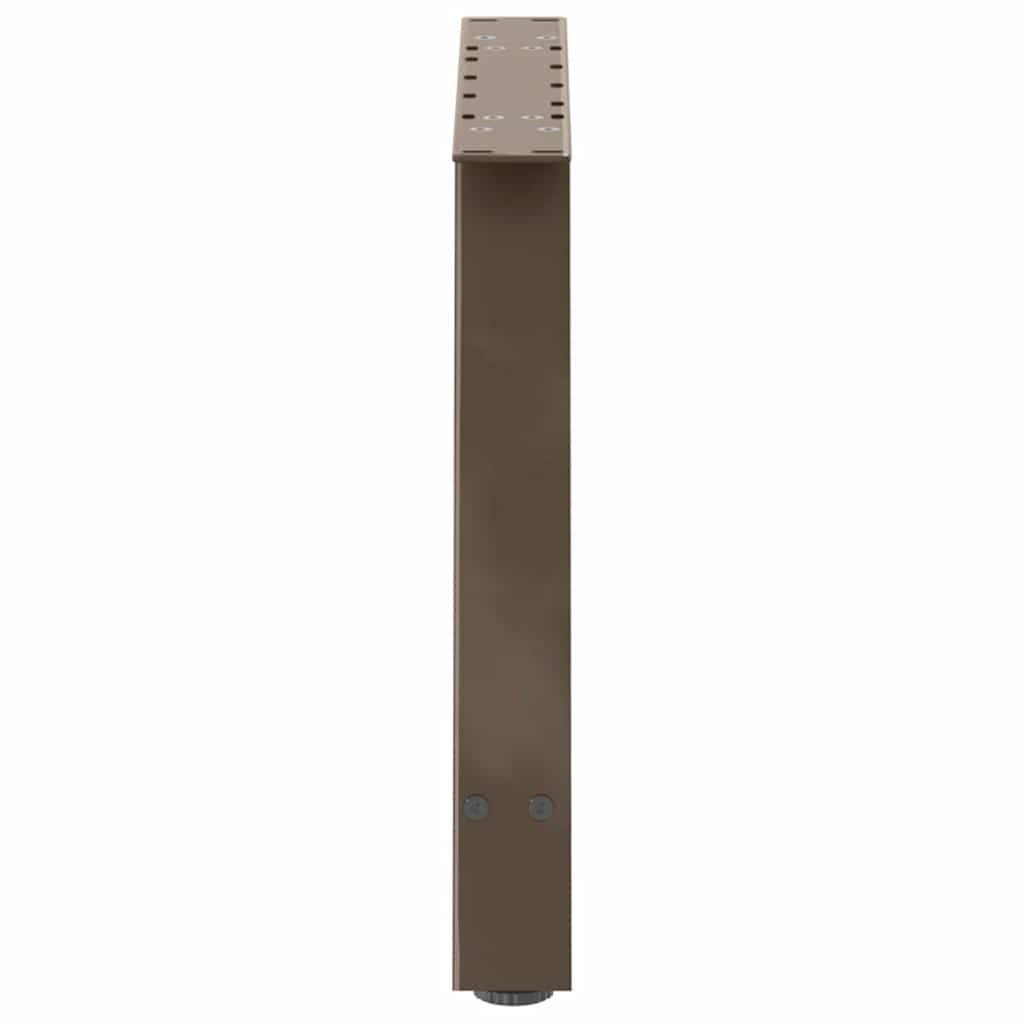 Pieds de table basse en forme de A, 2 pièces, 70 x (42-43) cm, acier - XIOS
