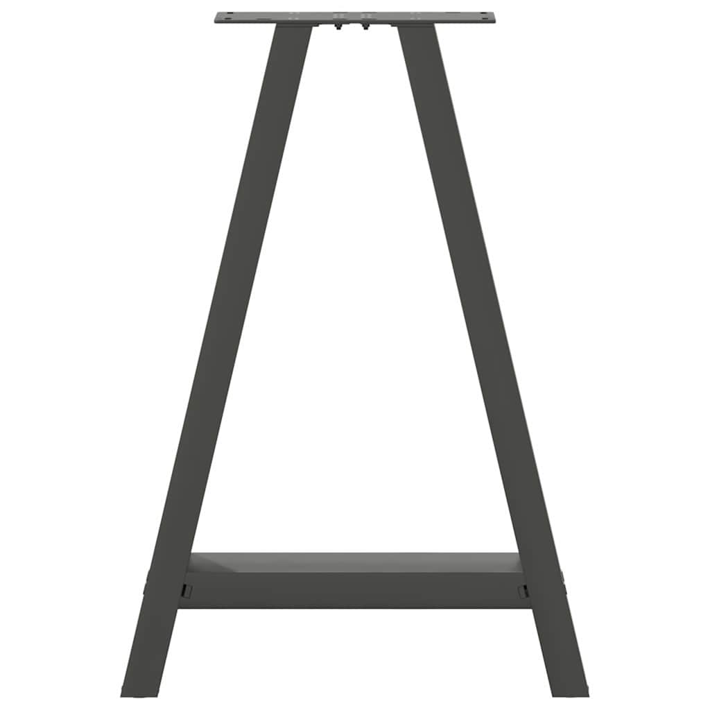 Pieds de table à manger en forme de A 2 pièces Anthracite 50 x (72-73) cm Acier - XIOS