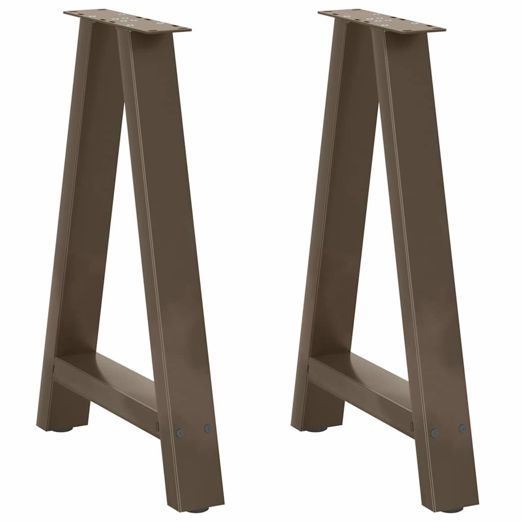 Pieds de table à manger en forme de A, 2 pièces, 50 x (72-73) cm, acier - XIOS