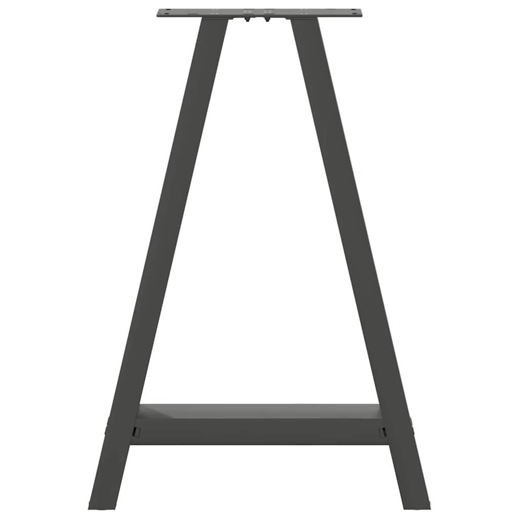Pieds de table à manger en forme de A 2 pièces Anthracite 60 x (72-73) cm Acier - XIOS