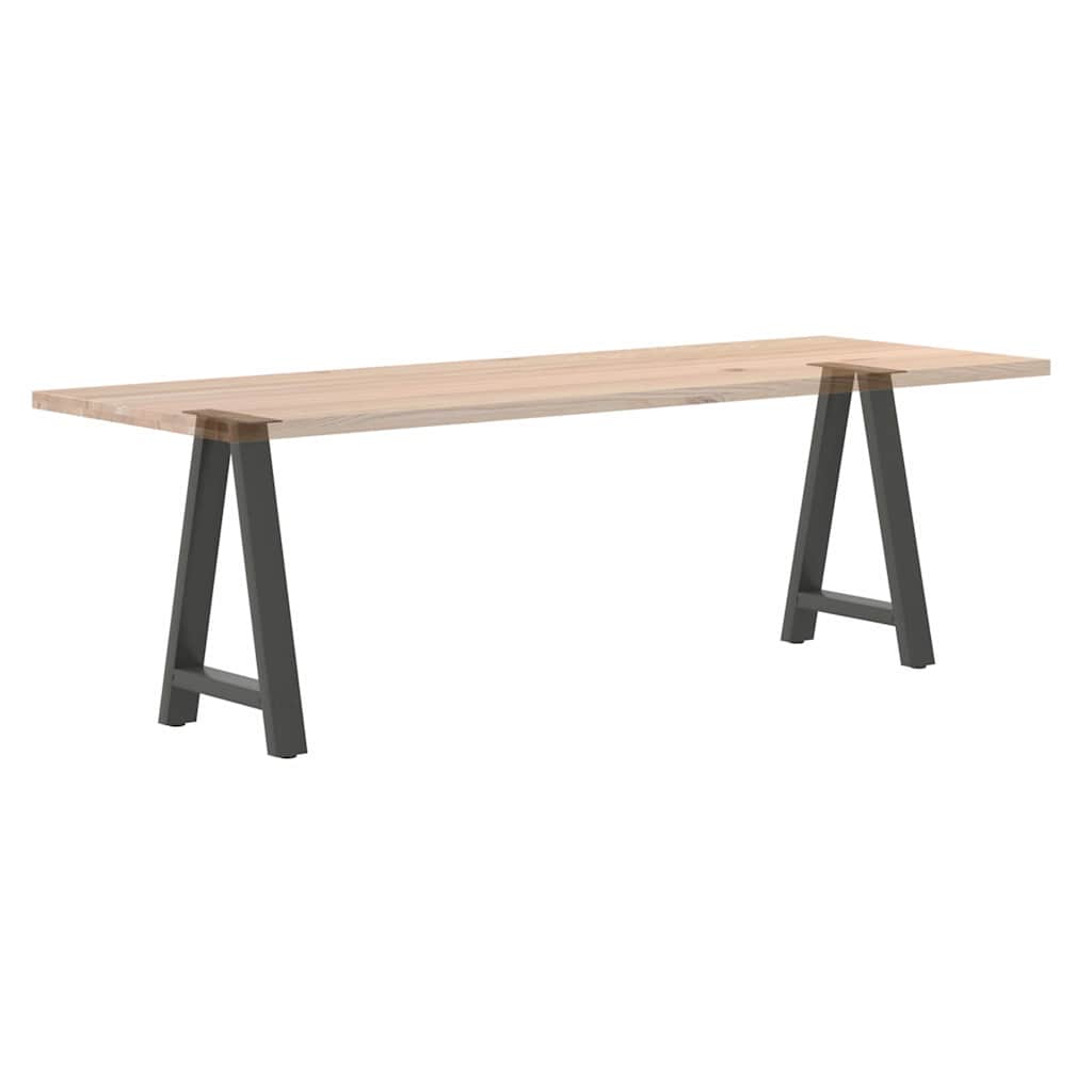 Pieds de table à manger en forme de A 2 pièces Anthracite 60 x (72-73) cm Acier - XIOS