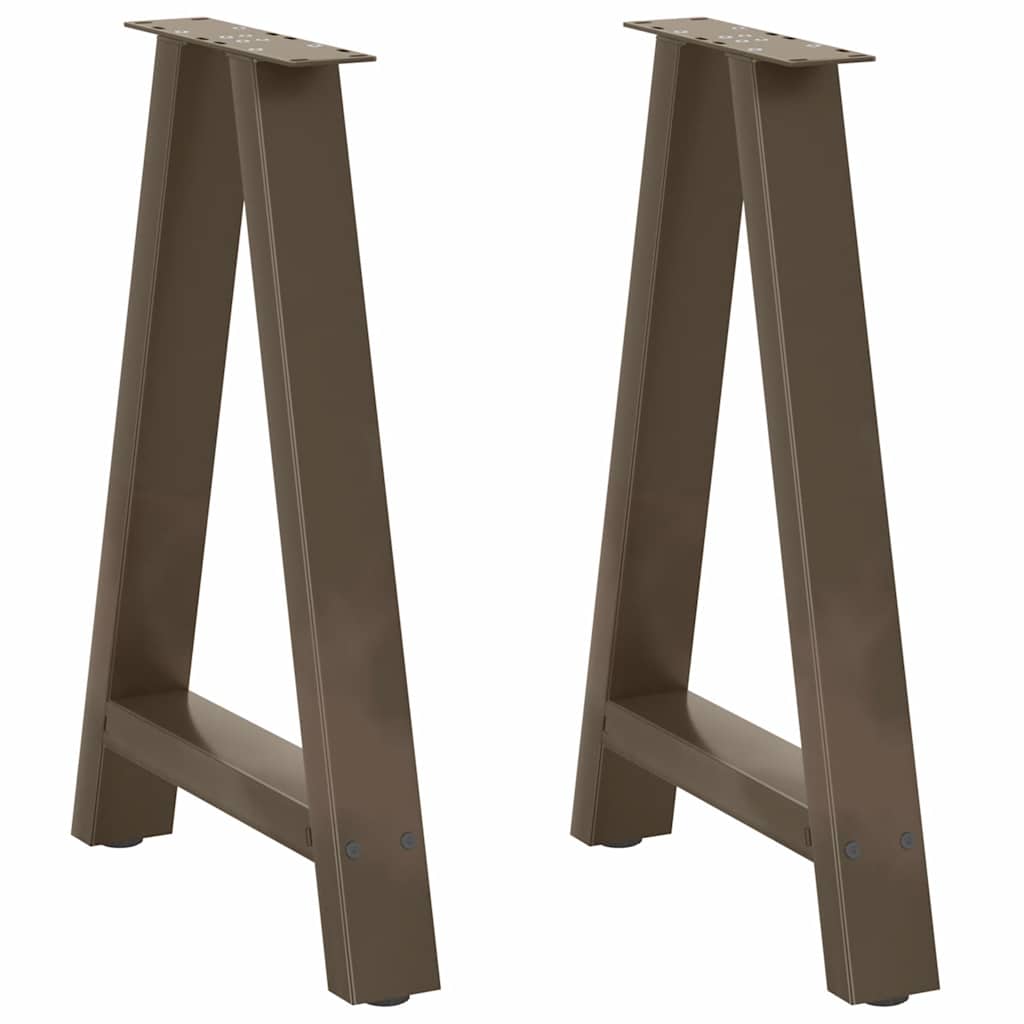 Pieds de table à manger en forme de A, 2 pièces, 60 x (72-73) cm, acier - XIOS