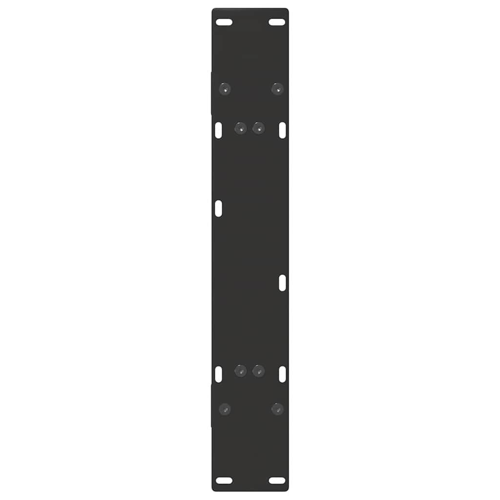 Pieds de table à manger en forme de A, 2 pièces, noir, 70 x (72-73) cm, acier - XIOS