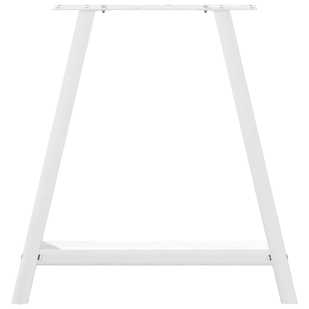 Pieds de table à manger en forme de A 2 pièces Blanc 70 x (72-73) cm Acier - XIOS