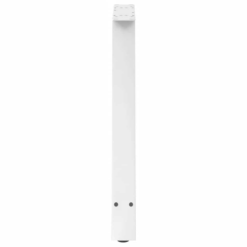 Pieds de table à manger en forme de A 2 pièces Blanc 70 x (72-73) cm Acier - XIOS