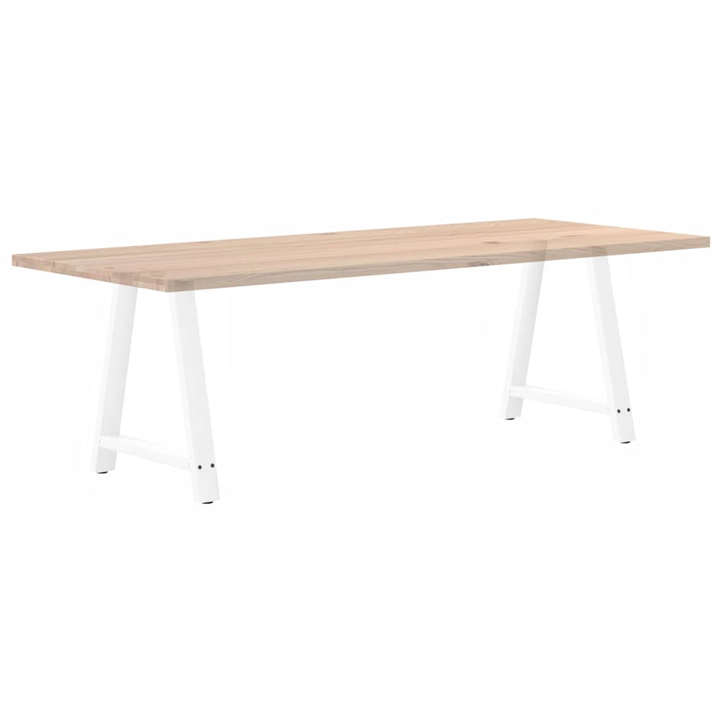 Pieds de table à manger en forme de A 2 pièces Blanc 70 x (72-73) cm Acier - XIOS