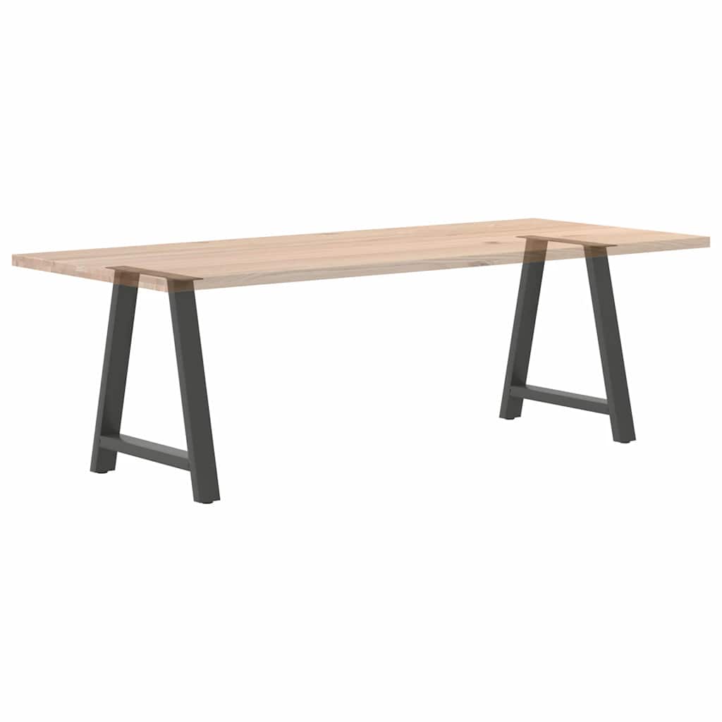 Pieds de table à manger en forme de A 2 pièces Anthracite 70 x (72-73) cm Acier - XIOS