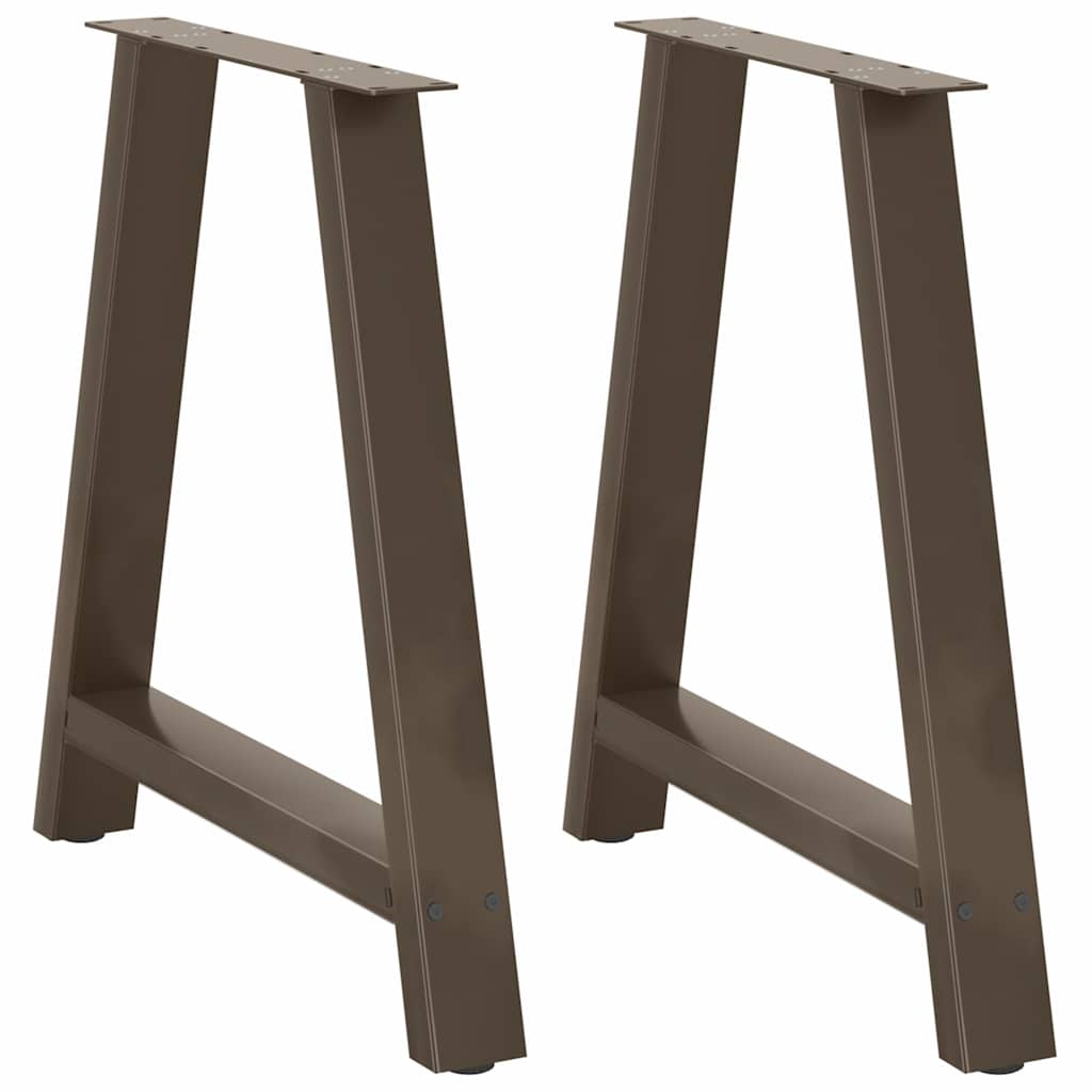 Pieds de table à manger en forme de A, 2 pièces, 70 x (72-73) cm, acier - XIOS