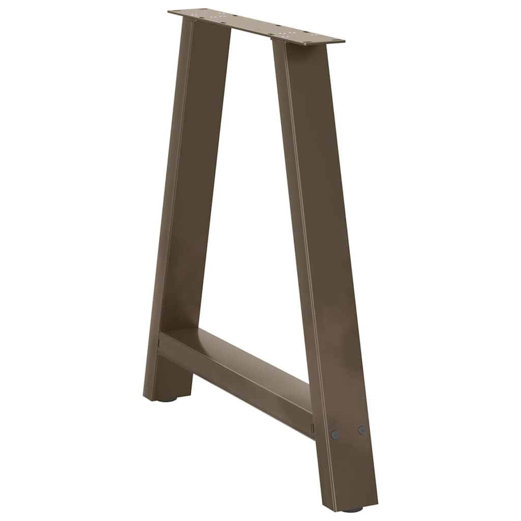 Pieds de table à manger en forme de A, 2 pièces, 70 x (72-73) cm, acier - XIOS