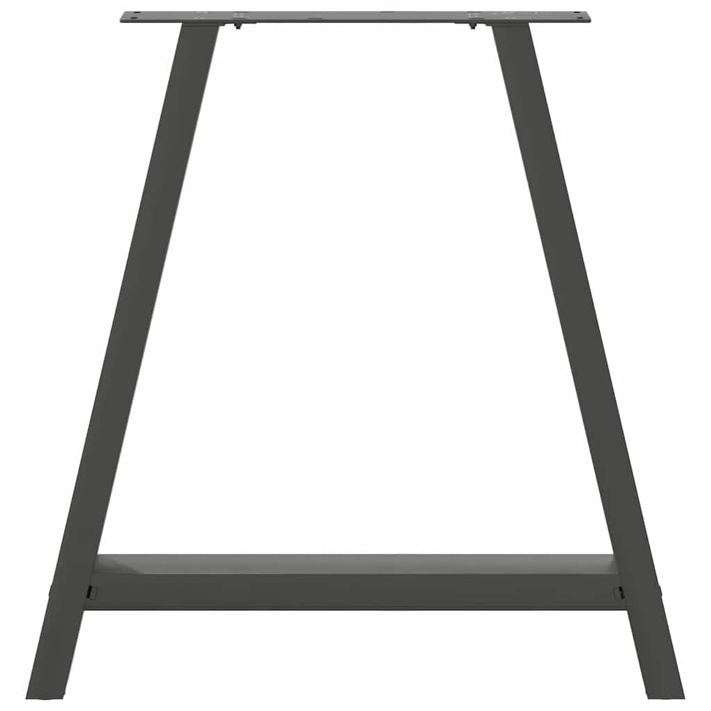 Pieds de table à manger en forme de A 2 pièces Anthracite 80 x (72-73) cm Acier - XIOS