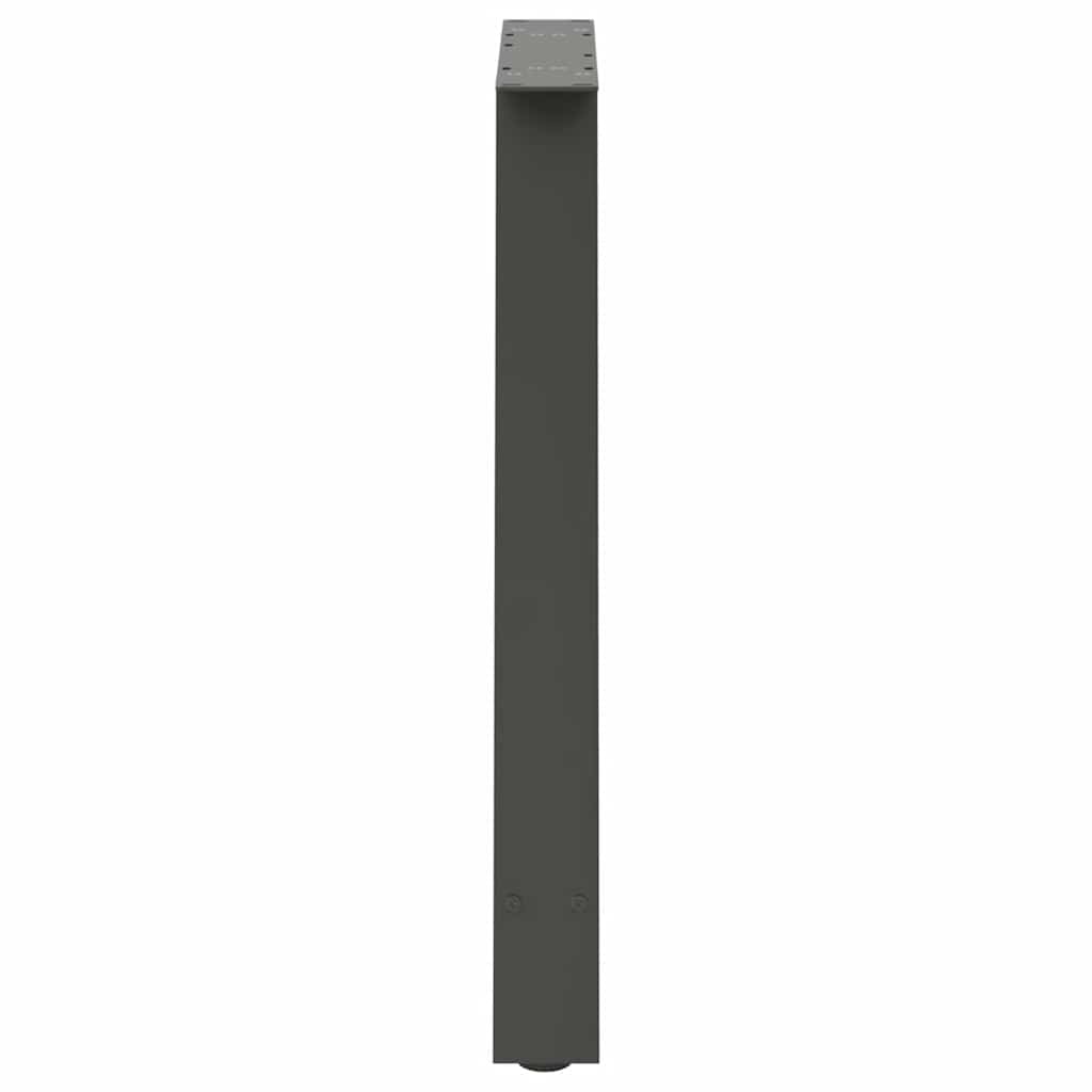 Pieds de table à manger en forme de A 2 pièces Anthracite 80 x (72-73) cm Acier - XIOS