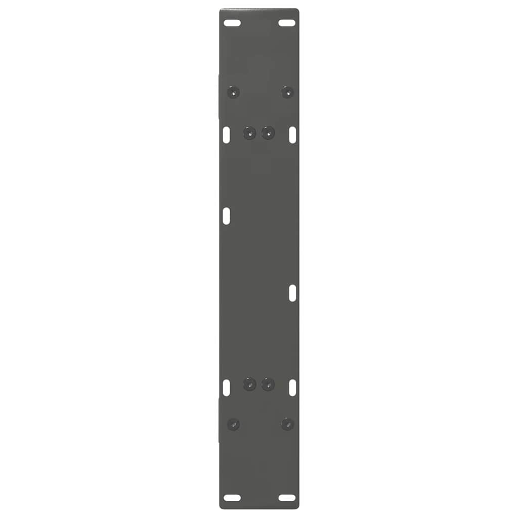 Pieds de table à manger en forme de A 2 pièces Anthracite 80 x (72-73) cm Acier - XIOS