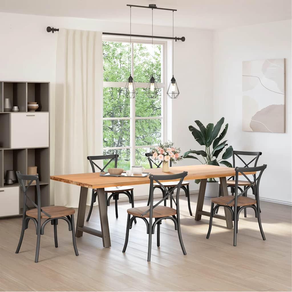 Pieds de table à manger en forme de A, 2 pièces, 80 x (72-73) cm, acier - XIOS