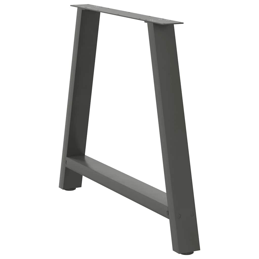 Pieds de table à manger en forme de A 2 pièces Anthracite 90 x (72-73) cm Acier - XIOS