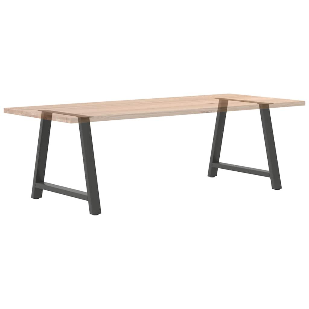 Pieds de table à manger en forme de A 2 pièces Anthracite 90 x (72-73) cm Acier - XIOS