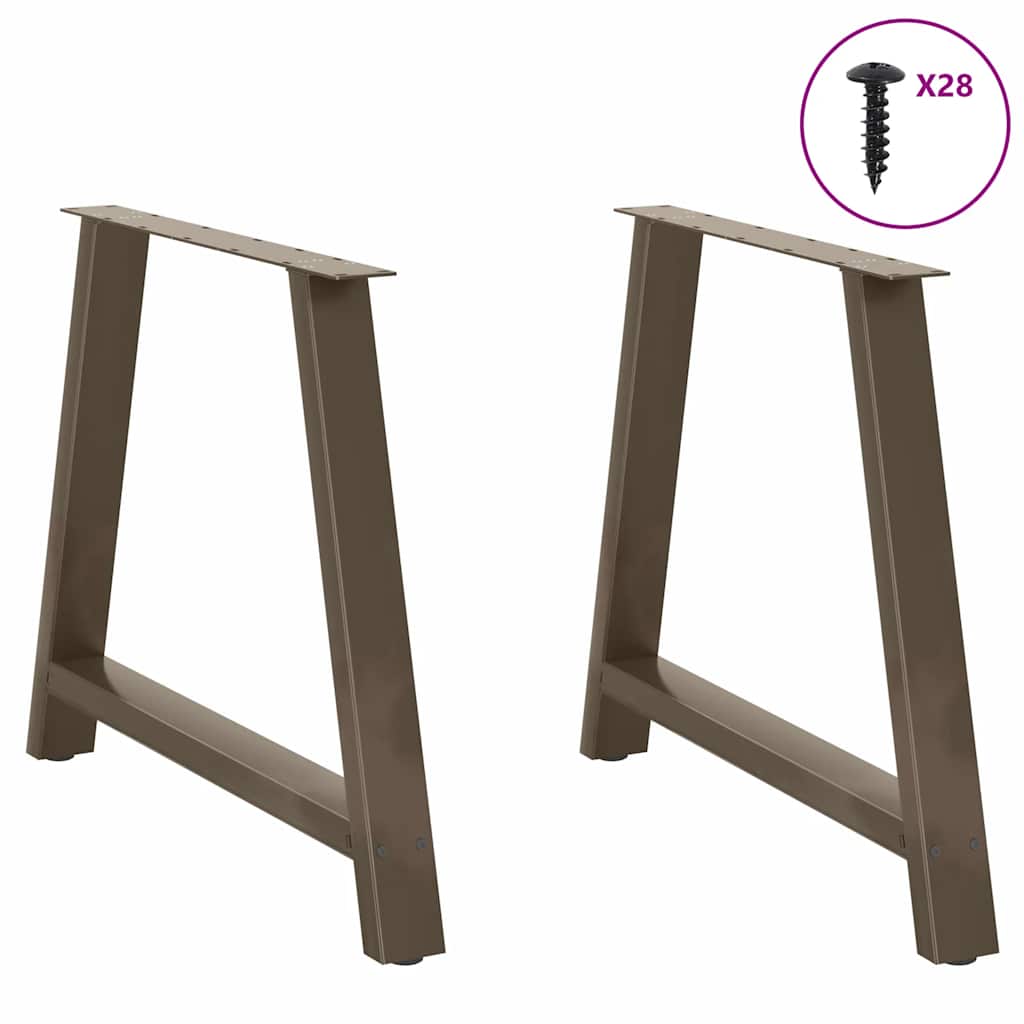Pieds de table à manger en forme de A 2 pièces 90 x (72-73) cm Acier - XIOS