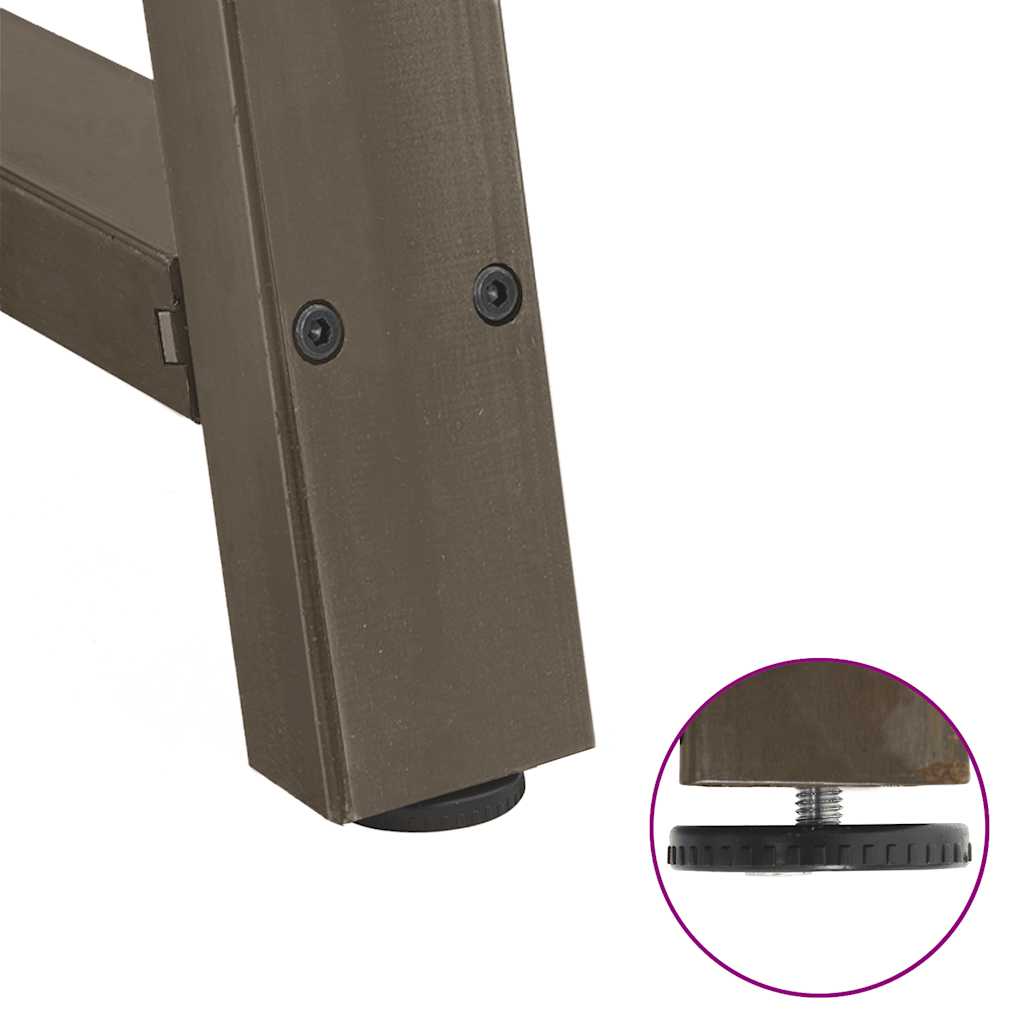 Pieds de table à manger en forme de A 2 pièces 90 x (72-73) cm Acier - XIOS