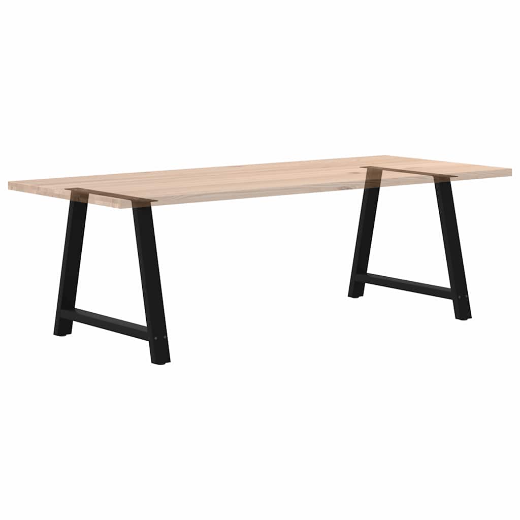 Pieds de table à manger en forme de A, 2 pièces, noir, 100 x (72-73) cm, acier - XIOS
