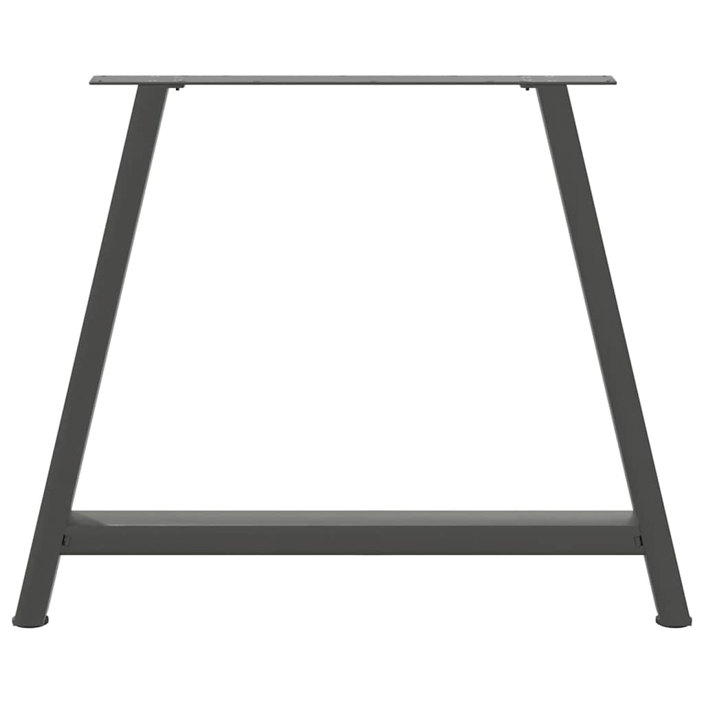 Pieds de table à manger en forme de A 2 pièces Anthracite 100 x (72-73) cm Acier - XIOS
