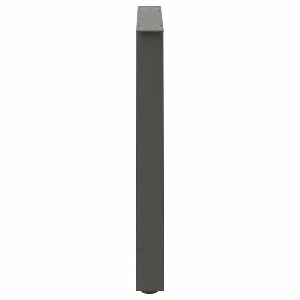 Pieds de table à manger en forme de A 2 pièces Anthracite 100 x (72-73) cm Acier - XIOS