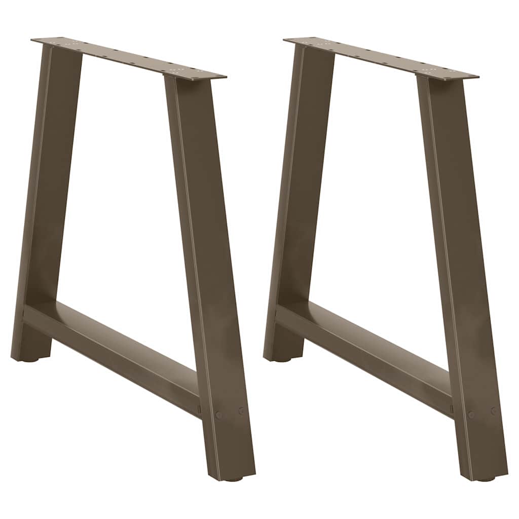 Pieds de table à manger en forme de A, 2 pièces, 100 x (72-73) cm, acier - XIOS