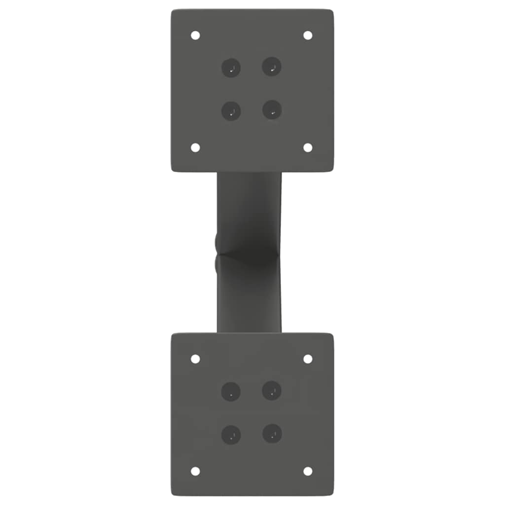 Pieds de table basse en forme de X, 2 pièces, anthracite, 30 x (30-31) cm, acier - XIOS