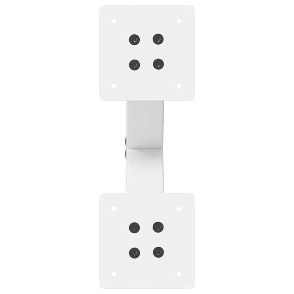 Pieds de table basse en forme de X, 2 pièces, blanc, 37 x (30-31) cm, acier - XIOS