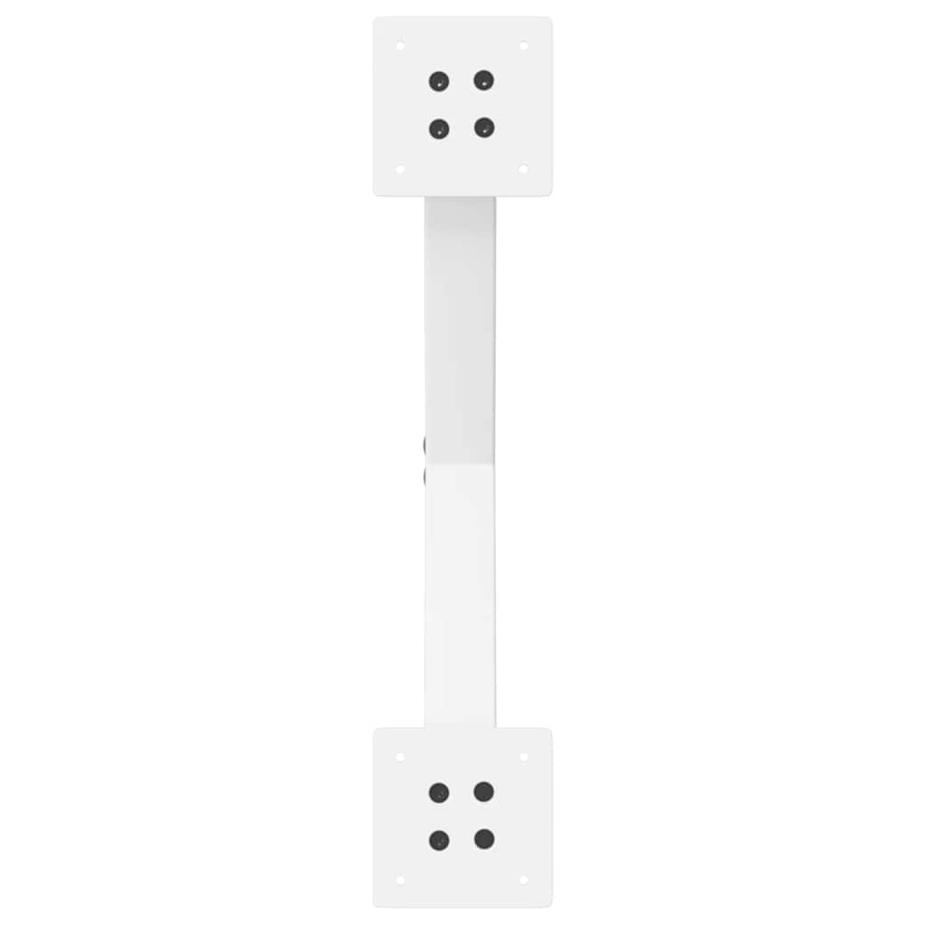 Pieds de table basse en forme de X, 2 pièces, blanc, 60 x (30-31) cm, acier - XIOS