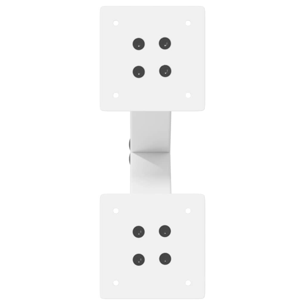 Pieds de table basse en forme de X, 2 pièces, blanc, 28 x (42-43) cm, acier - XIOS