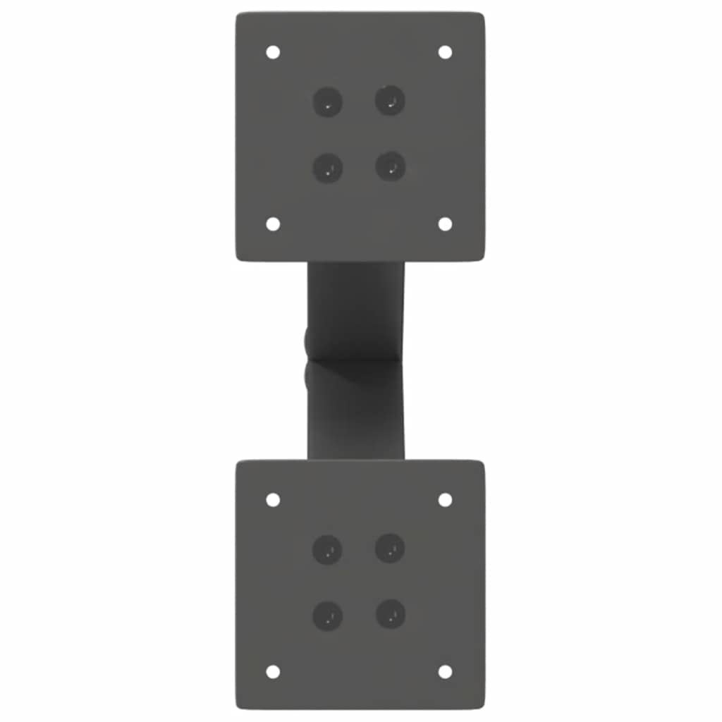 Pieds de table basse en forme de X, 2 pièces, anthracite, 28 x (42-43) cm, acier - XIOS