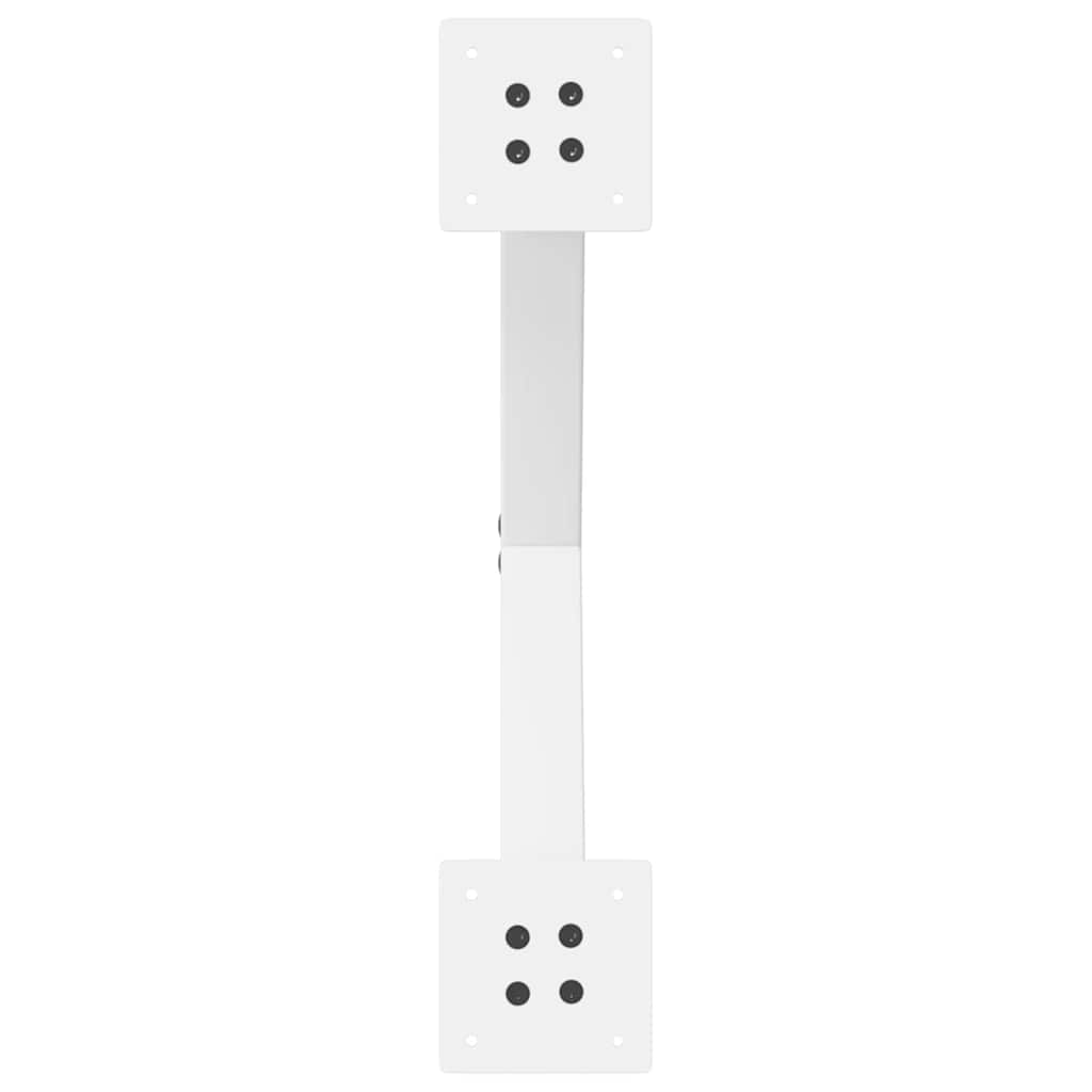 Pieds de table basse en forme de X, 2 pièces, blanc, 50 x (42-43) cm, acier - XIOS