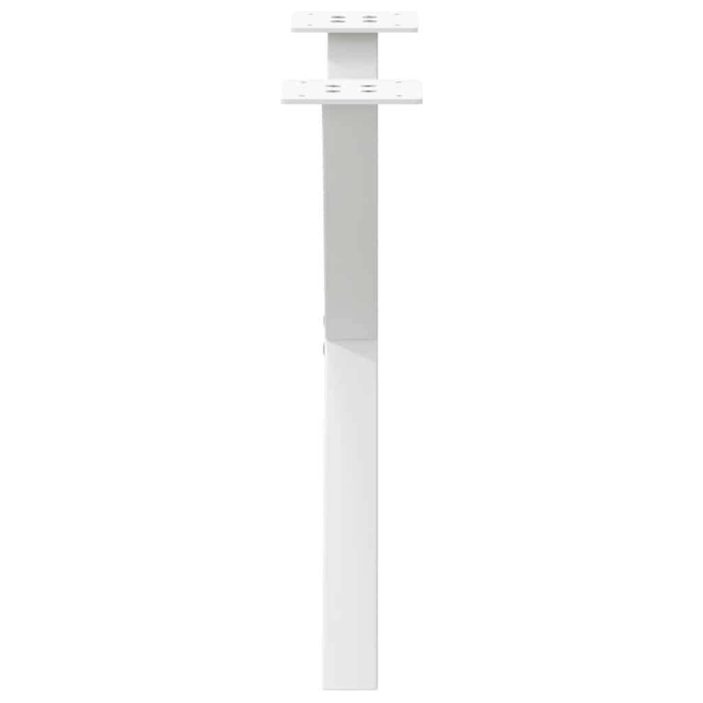 Pieds de table basse en forme de X, 2 pièces, blanc, 60 x (42-43) cm, acier - XIOS