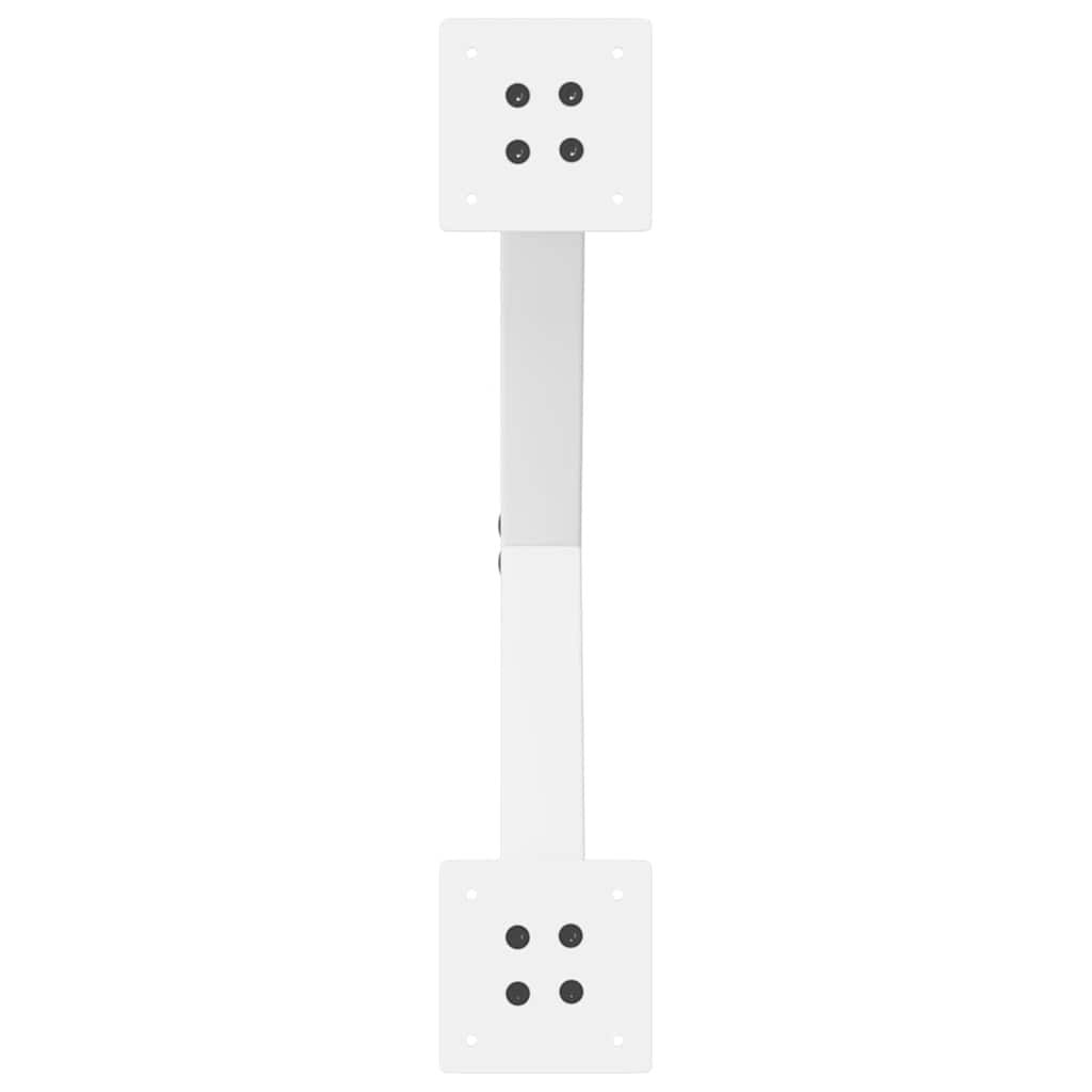 Pieds de table basse en forme de X, 2 pièces, blanc, 60 x (42-43) cm, acier - XIOS