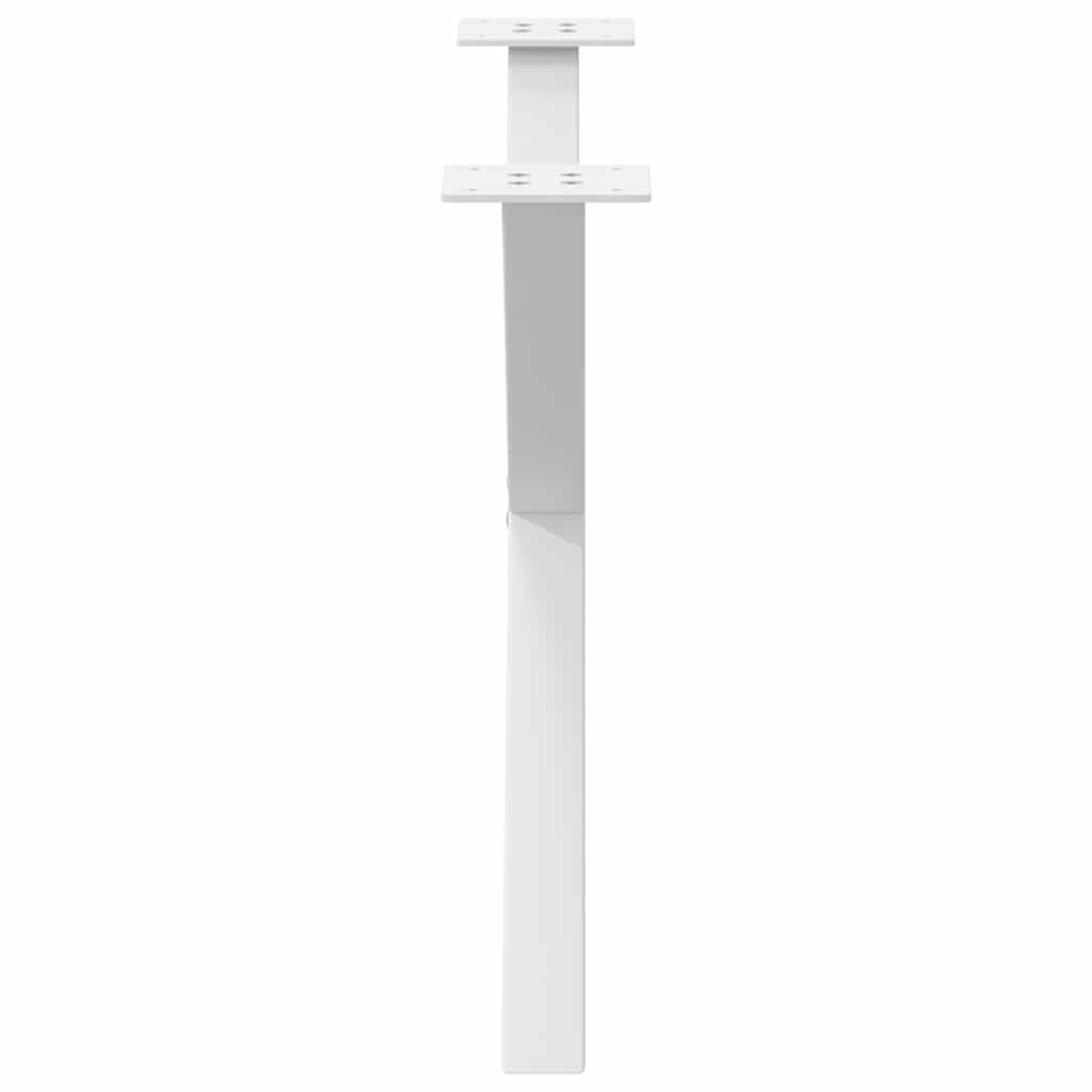 Pieds de table basse en forme de X, 2 pièces, blanc, 70 x (42-43) cm, acier - XIOS