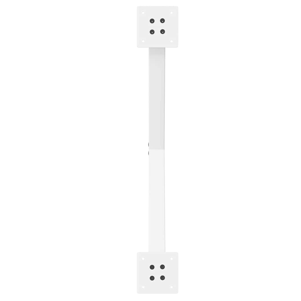 Pieds de table basse en forme de X, 2 pièces, blanc, 70 x (42-43) cm, acier - XIOS