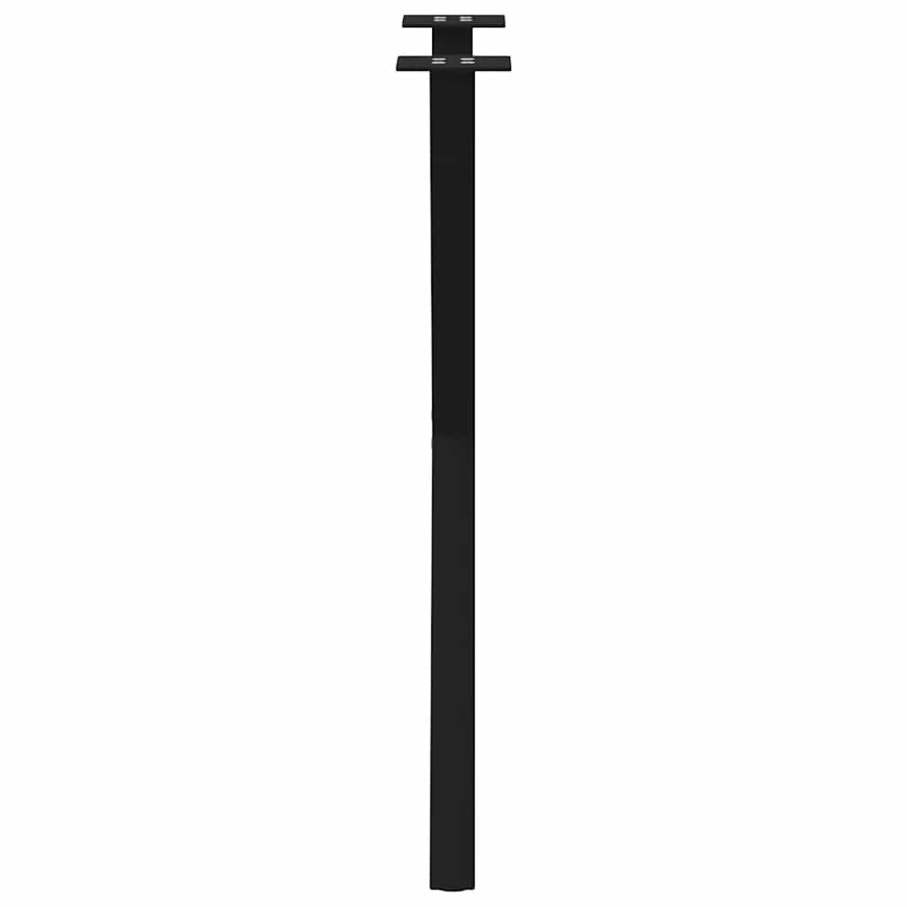 Pieds de table à manger en forme de X, 2 pièces, noir, 50 x (72-73) cm, acier - XIOS