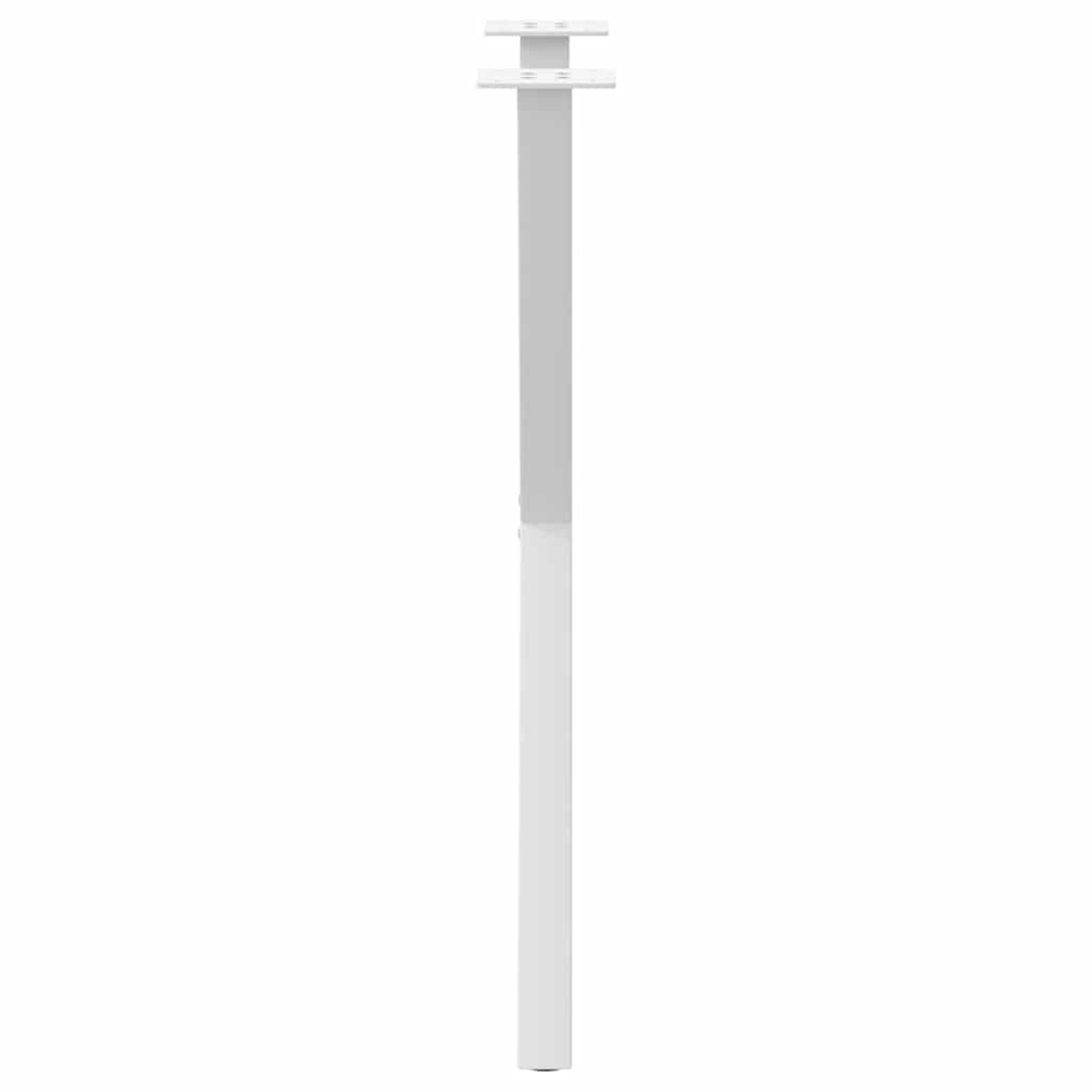 Pieds de table à manger en forme de X, 2 pièces, blanc, 50 x (72-73) cm, acier - XIOS