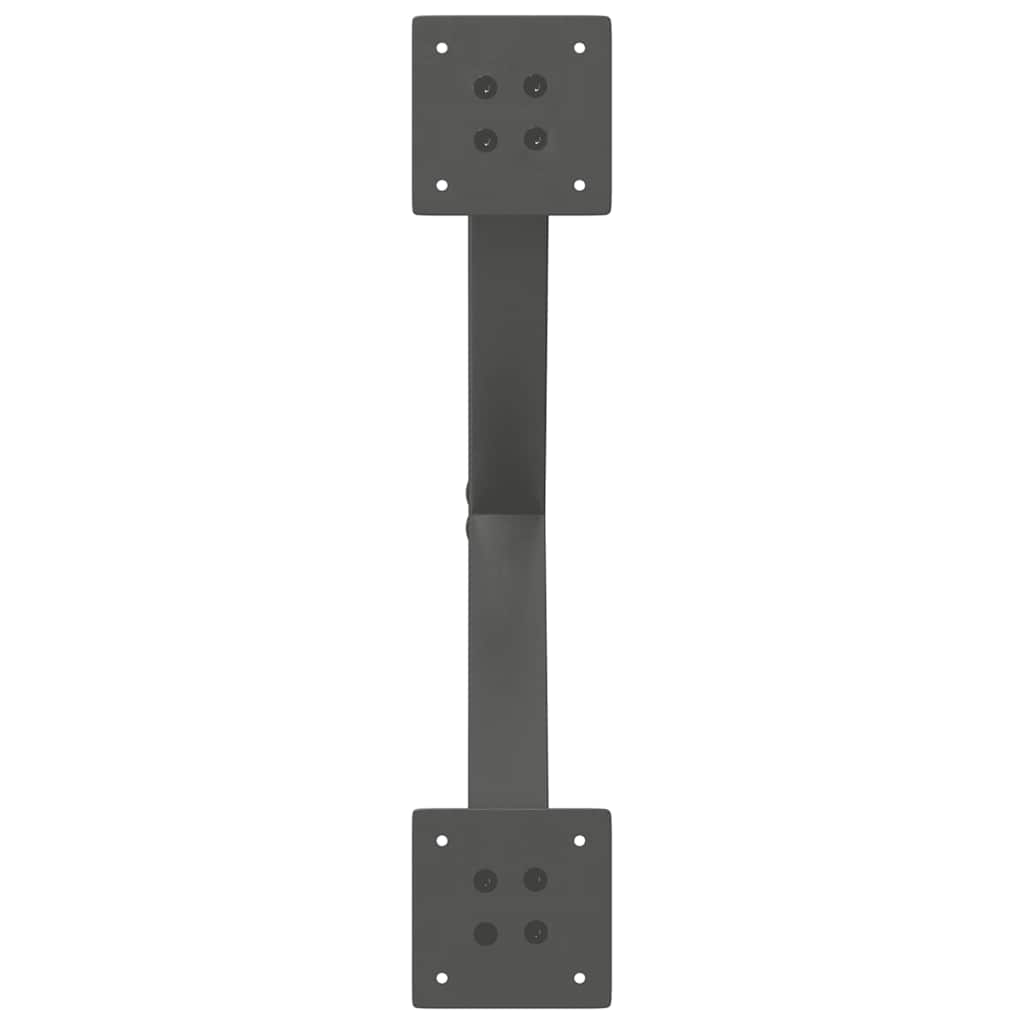 Pieds de table à manger en forme de X 2 pièces Anthracite 50 x (72-73) cm Acier - XIOS