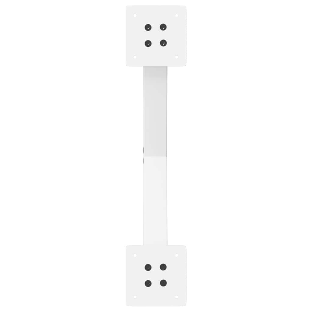 Pieds de table à manger en forme de X, 2 pièces, blanc, 57 x (72-73) cm, acier - XIOS