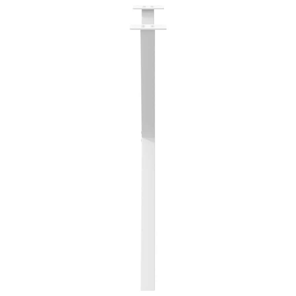 Pieds de table à manger en forme de X, 2 pièces, blanc, 70 x (72-73) cm, acier - XIOS