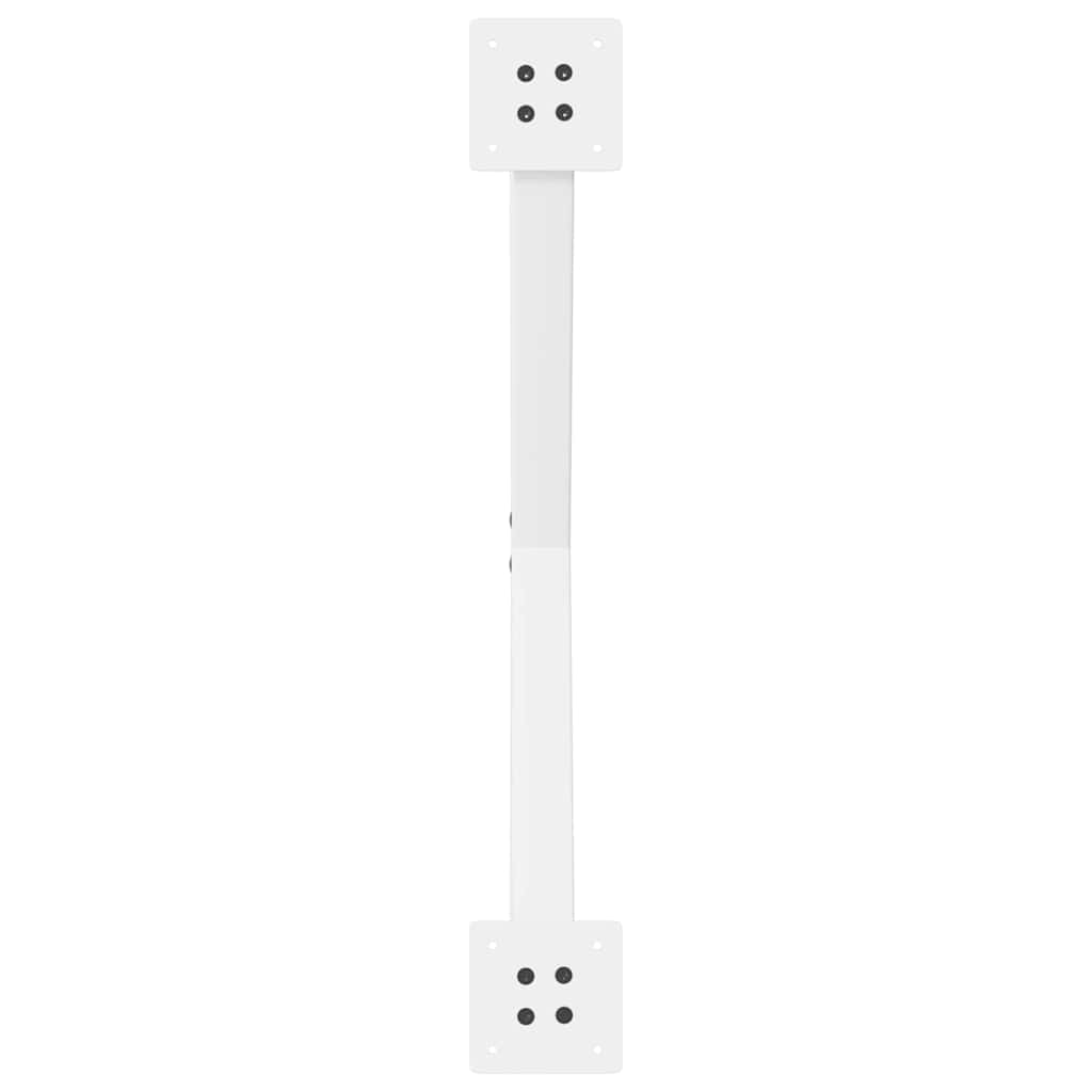 Pieds de table à manger en forme de X, 2 pièces, blanc, 70 x (72-73) cm, acier - XIOS