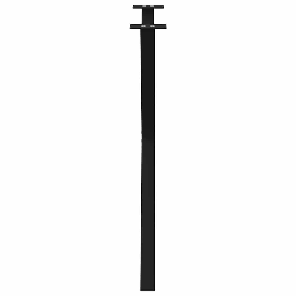 Pieds de table à manger en forme de X, 2 pièces, noir, 80 x (72-73) cm, acier - XIOS