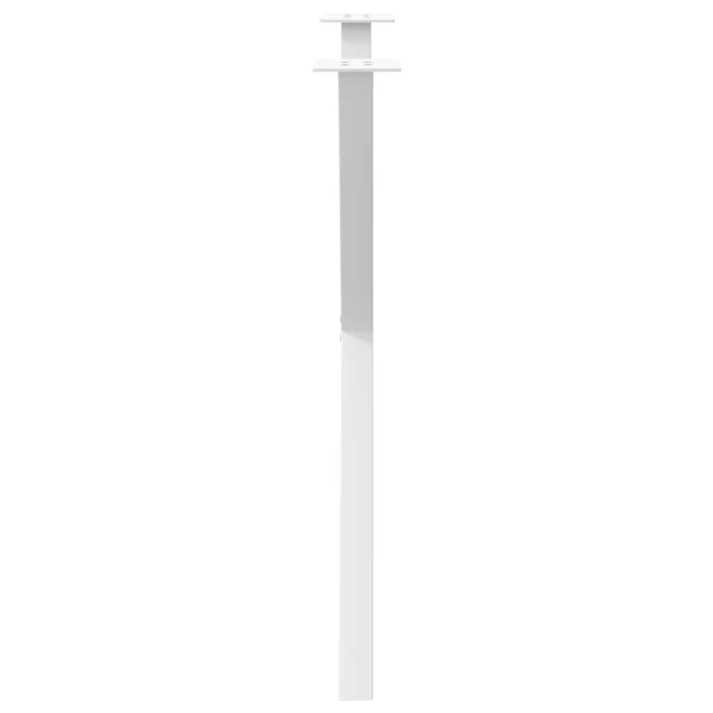 Pieds de table à manger en forme de X, 2 pièces, blanc, 80 x (72-73) cm, acier - XIOS
