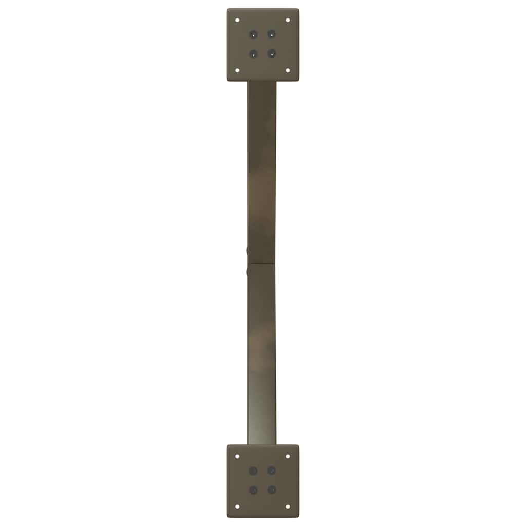 Pieds de table à manger en forme de X, 2 pièces, acier naturel, 80 x (72-73) cm - XIOS